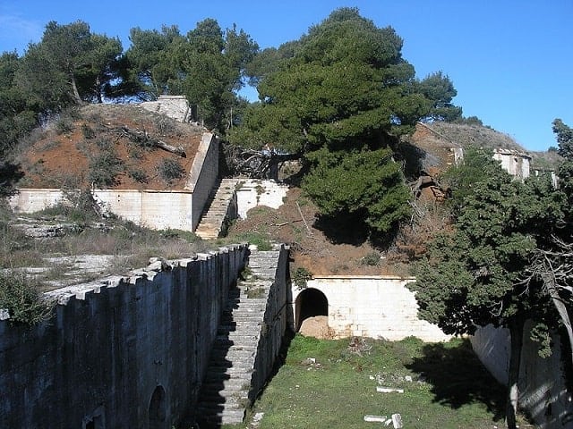 Deitail des Fort Punta Christo bei Štinjan. Foto: Wikipedia