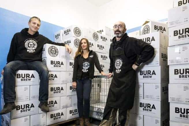 Alessandro, Veronika und Claudio von Bura Brew. Foto: burabrew.hr