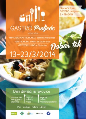Flyer des ersten Gastro-Frühlings Südistriens